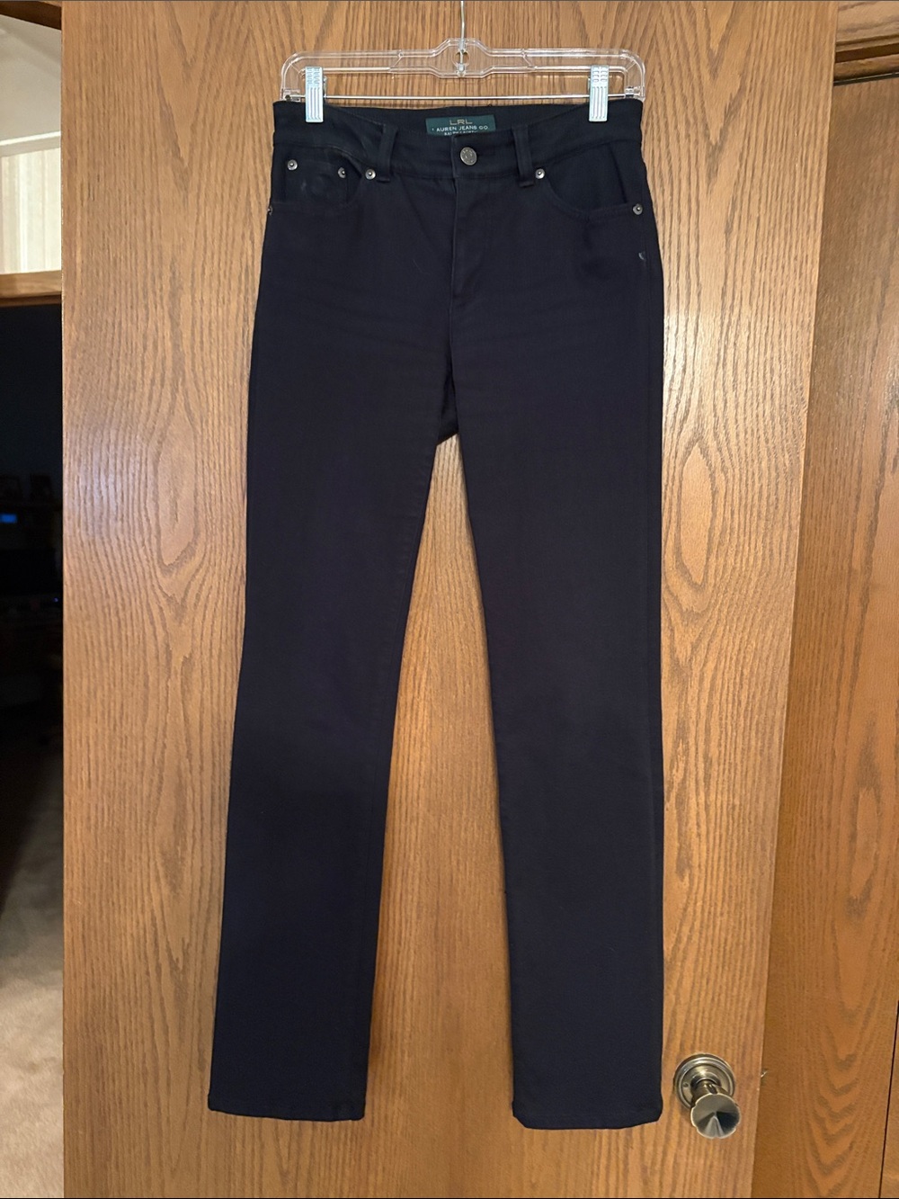 Lauren Ralph Lauren Women's Straight-Leg Jeans in Black Size 2